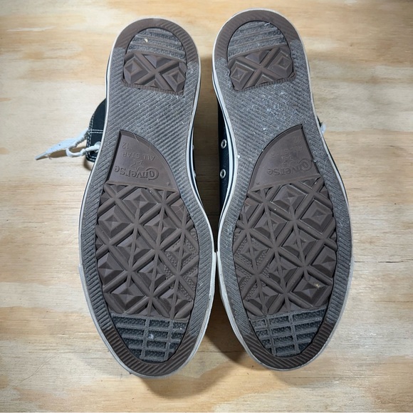 Converse Black High-Top Sneakers Men’s Size 12 - Picture 6 of 7